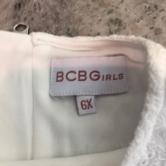 BCBG Girls Size 6x White Eyelet Dress - Picture 4 of 5